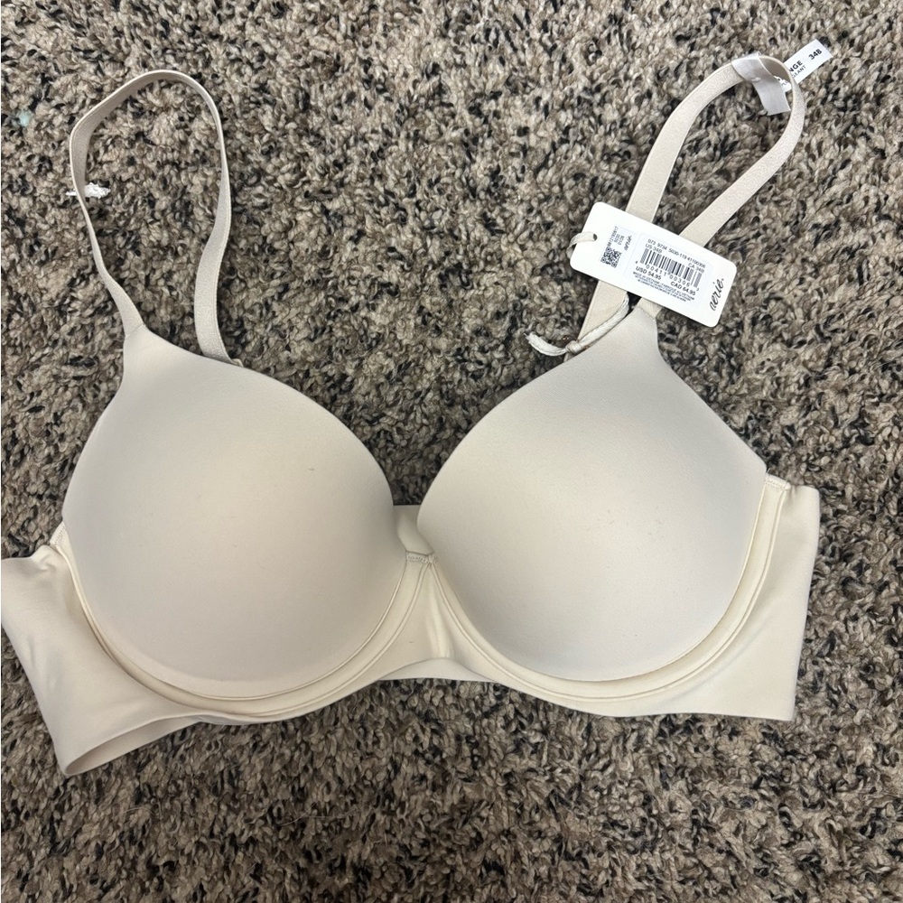 Aerie Smoothez Light Nude Pull On Push Up Bra